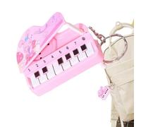 Paodduk Piano Toy Keychain, Piano Charm Pendant Keychain, Piano Keyboard Keychain, Piano Keyboard Music Decor for Backpacks