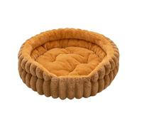 Paodduk Round Cat Bed - Soft Round Cat Dog Bed Washable - Warm Plush Pad for Kitten Small Medium Breed Apartment Living Room Bedroom Home Indoor Outdoor Backyard Porch