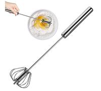 Paodduk Semi Automatic Whisk Semi Automatic Rotary Whisk Egg Whisk Hand Egg Whisk Beater Manual Whisk for Whisking Beating Stirring