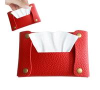 Paodduk Travel Tissue Holder - Reusable Tissue Travel Pouch Tissue Storage Bag,Paper PU Leather Case, Sanitary Bags for Bathroom, Small Items