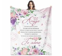 Paoeyty Regalos para Amiga en Español, Regalos para Amigas Cumpleaños, Amiga Blanket 60"X50", Birthday Gifts for Besite in Spanish