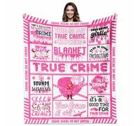 Paoeyty True Crime Gifts for Women Blankets, Ture Crime Blanket 60" X 50", True' Crime' Junkie Gifts, Gift for True' Crime' Fans Blanket