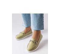 Paola Slip On Rubber Moccasins With Zircon Detail Summer