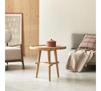 Paola - Solid teak side table Natural