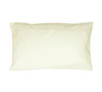 Paoletti 180Tc 100% Cotton Percale Pillowcase Pair, Cream, 50 X 75Cm