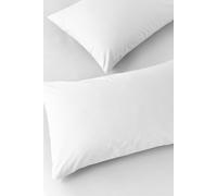 200 Thread Count Cotton Percale Housewife Pillowcases Paoletti White One Size