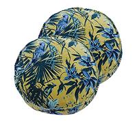 Paoletti Amazon Jungle Twin Pack Polyester Filled Cushions, Teal, 50 x 12cm