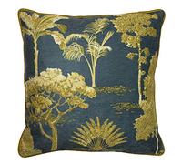 Paoletti Arboretum Feather Filled Cushion, Blue, 50 x 50cm
