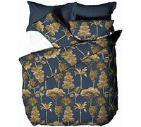 Paoletti Arboretum World Trees Embroidered Pillowcases in Blue Paoletti Blue
