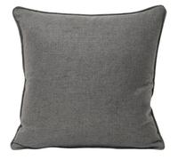 Riva Paoletti Atlantic Polyester Filled Cushion - Grey - Woven Twill Fabric - Piped Edges - 100% Polyester Case - Machine Washable - 45 X 45Cm (90" X 90" Inches) - Designed In The UK