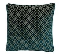 Paoletti Avenue Polyester Filled Cushion, Teal, 45 x 45cm