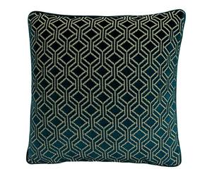 Paoletti Avenue Polyester Filled Cushion, Teal, 45 x 45cm