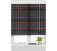 Paoletti Aviemore Heritage Tartan Blackout Roman Blind Polyester Rust (153X137Cm), Multi