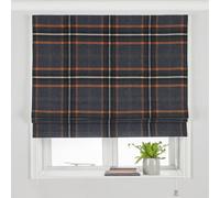 Paoletti Aviemore Traditional Tartan Faux-Wool Blackout Roman Blind