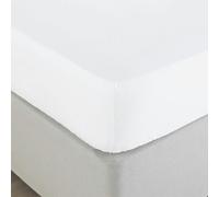Paoletti Bamboo Fitted Bed Sheet - White - White - Double