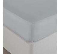 Paoletti Bamboo Single Fitted Sheet, Cotton, Bamboo, Light Dove Grey