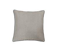 Riva Paoletti Bellucci Filled Cushion - Tobacco Contrasting Graphite Grey Piped Edges - Strong Canvas Fabric - Machine Washable - 100% Polyester Case - 45 x 45cm (18" x 18" inches)
