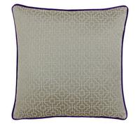 Paoletti Belsize Jacquard Piped Feather Filled Cushion