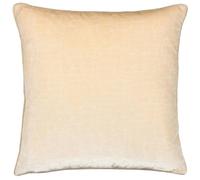 Paoletti Bloomsbury Velvet Cushion Cover - Ivory - 50cm x 50cm - Ivory - 100% Polyester