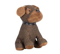 Paoletti Boston Herringbone Dog Novelty Doorstop, Brown