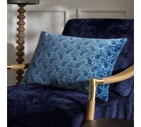 Paoletti Boteh Paisley 100% Cotton Cushion in Navy | Size: 40 cm x 60 cm Paoletti Navy 40 cm x 60 cm