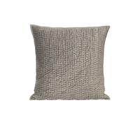 Paoletti Brooklands Quilted Piped Cushion In Silver Silver 55cm x 55cm