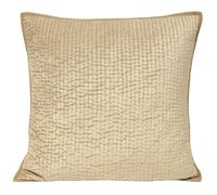 Paoletti Brooklands Quilted Velvet Cushion in Gold | Size: 55 cm x 55 cm Paoletti Gold 55 cm x 55 cm