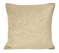 Paoletti Brooklands Quilted Velvet Cushion in Gold | Size: 55 cm x 55 cm Paoletti Gold 55 cm x 55 cm