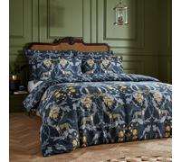 Paoletti Nouvilla Cheetah Floral 100% Cotton Duvet Cover Set