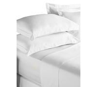 Paoletti Cotton Fitted Sheet - White - White - Double