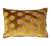 Paoletti Delano Cushion Cover, Ochre/Blush, 40 x 60cm
