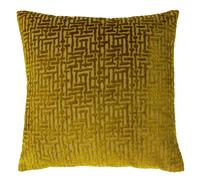Paoletti Delphi Cushion Cover - Gold - One Size - Gold - 100% Mixed