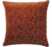 Paoletti Delphi Cushion Cover, Rust, 45 x 45 cm