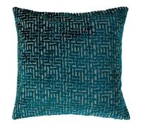 Paoletti Delphi Polyester Filled Cushion, Teal, 45 x 45cm