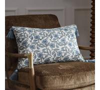 Paoletti Delphine Floral Tasselled Polyester Filled Cushion
