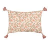 Paoletti Delphine Floral Tasselled Cushion Cover