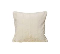 Riva Paoletti Empress Large Square Filled Cushion Super Soft Faux Fur-Reversible-Zip Closure-Machine Washable-100 Case (22" x 22" inches), Polyester, Cream, 55 x 55cm