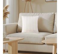 Paoletti Empress Cream Faux Fur Effect Indoor Christmas Cushion, (L)45Cm X (W)45Cm
