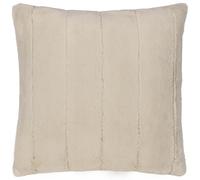 Paoletti Empress Cushion Cover - Soft Faux Fur Velvet Decorative Cushion with Concealed Zip for Elegant Home Styling (Oatmeal - 55x55cm)