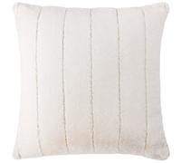 Paoletti Empress Faux Fur Cushion Cover, Cream, 45 X 45Cm