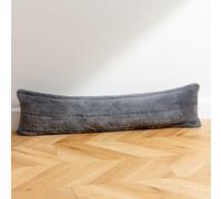 Empress Faux Fur Draught Excluder Paoletti Dark Grey One Size