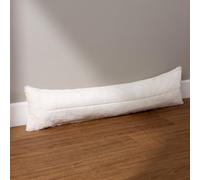Empress Faux Fur Draught Excluder Cover Paoletti Off White One Size