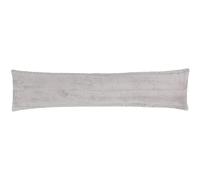 Paoletti Empress Faux Fur Draught Excluder Cover, Grey