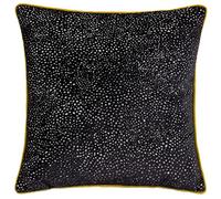 Paoletti Estelle Cushion Cover, Black/Gold, 45 x 45cm