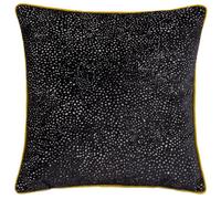 Paoletti Estelle Cushion Cover, Black/Gold, 45 x 45cm