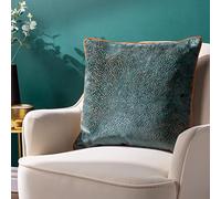 Paoletti Estelle Spotted Velvet Piped Feather Rich Filled Cushion