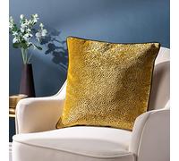 Paoletti Estelle Spotted Velvet Piped Feather Rich Filled Cushion
