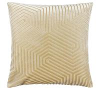 Paoletti Evoke Cut Cushion Cover - Ivory - 55cm x 55cm - Ivory - 100% Polyester