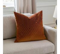 Paoletti Evoke Cut Velvet Cushion Cover