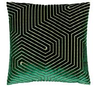 Paoletti Evoke Cushion Cover, Emerald, 45 x 45cm